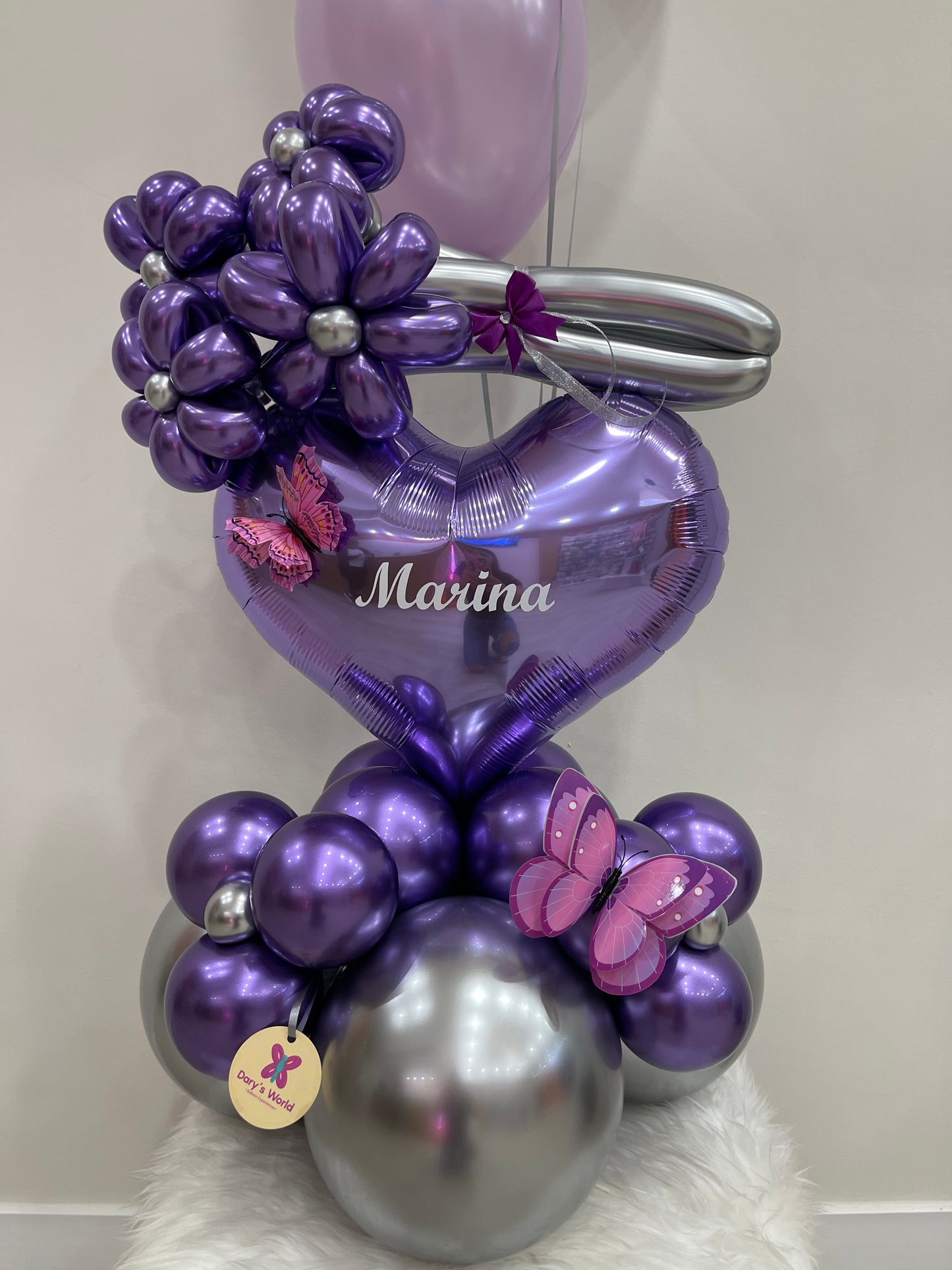 Mini Bouquet Corazón Lavanda