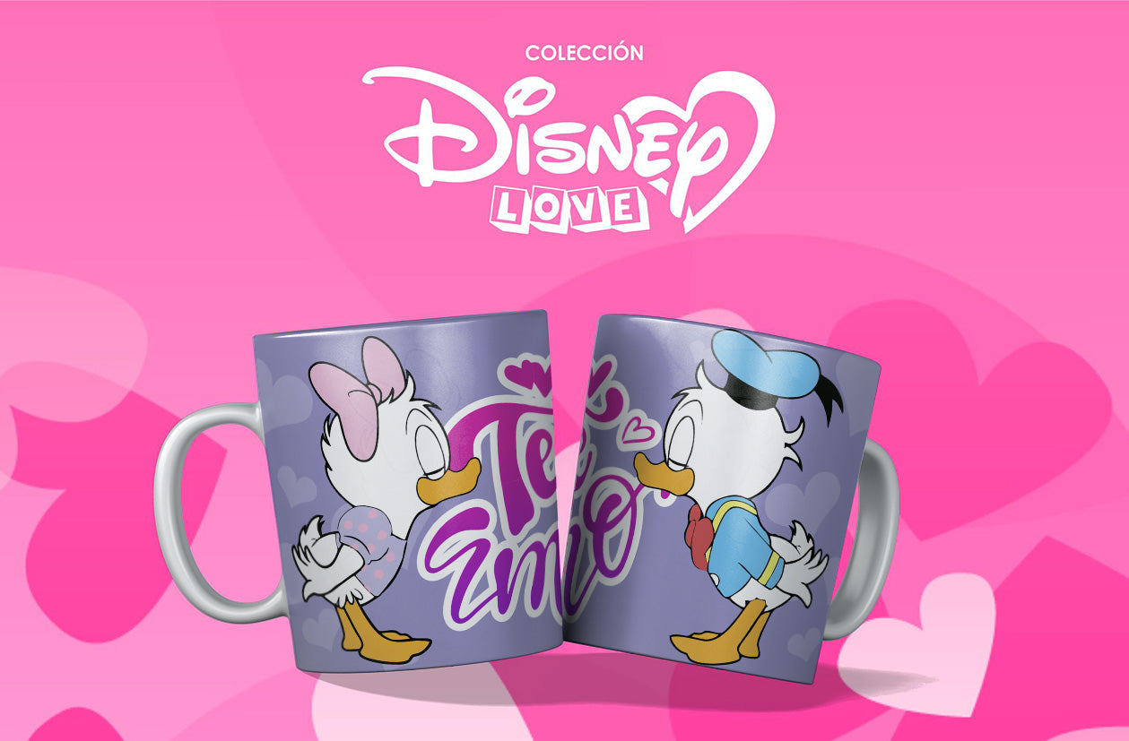 Taza Amor Daisy & Pato Donald
