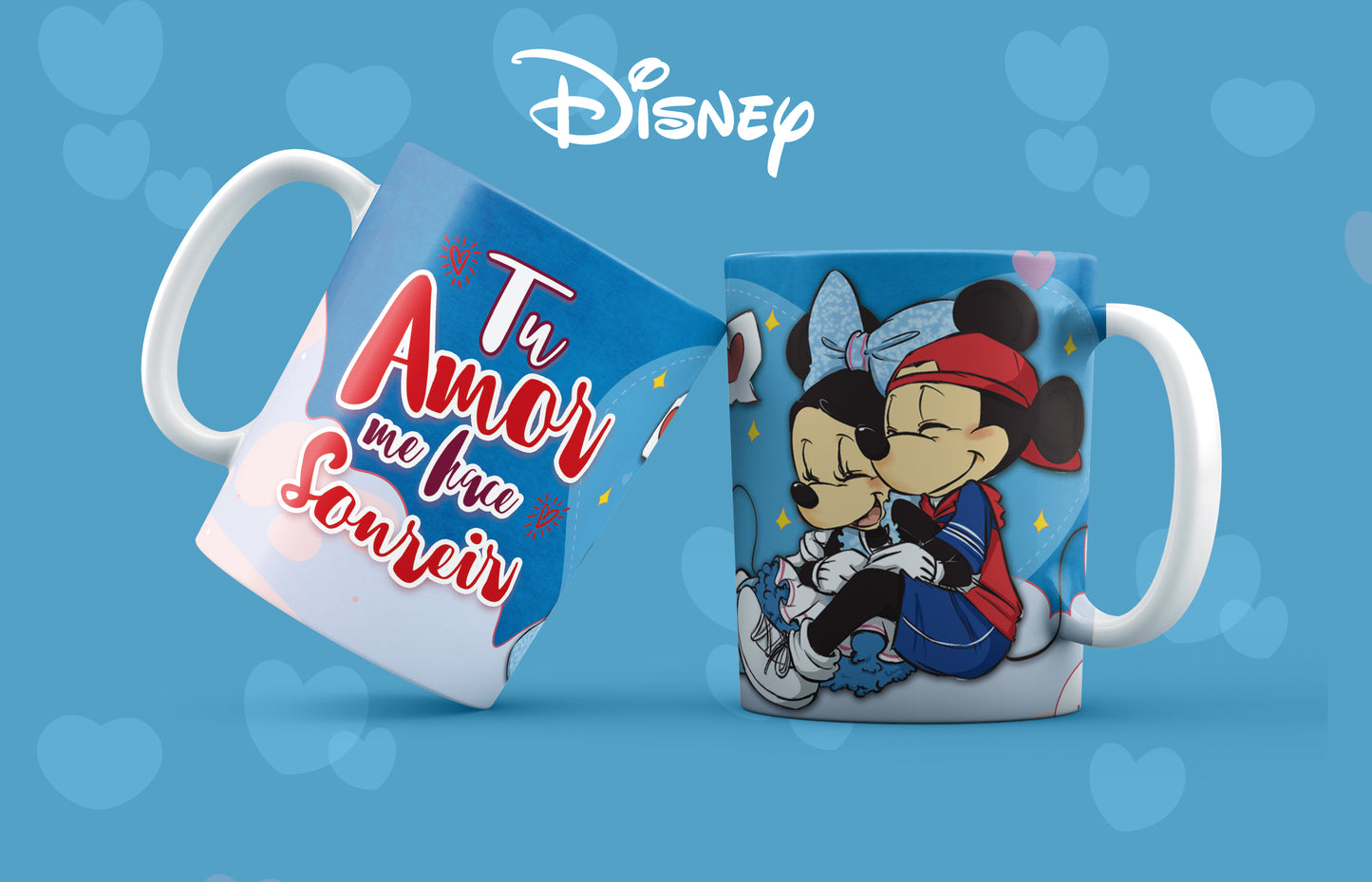 Taza Amor Minie Mouse & Mickey Mouse