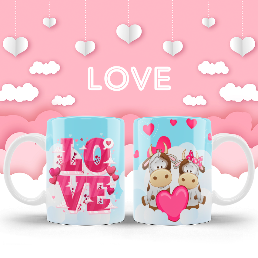 Taza Amor Vaquitas Enamorados
