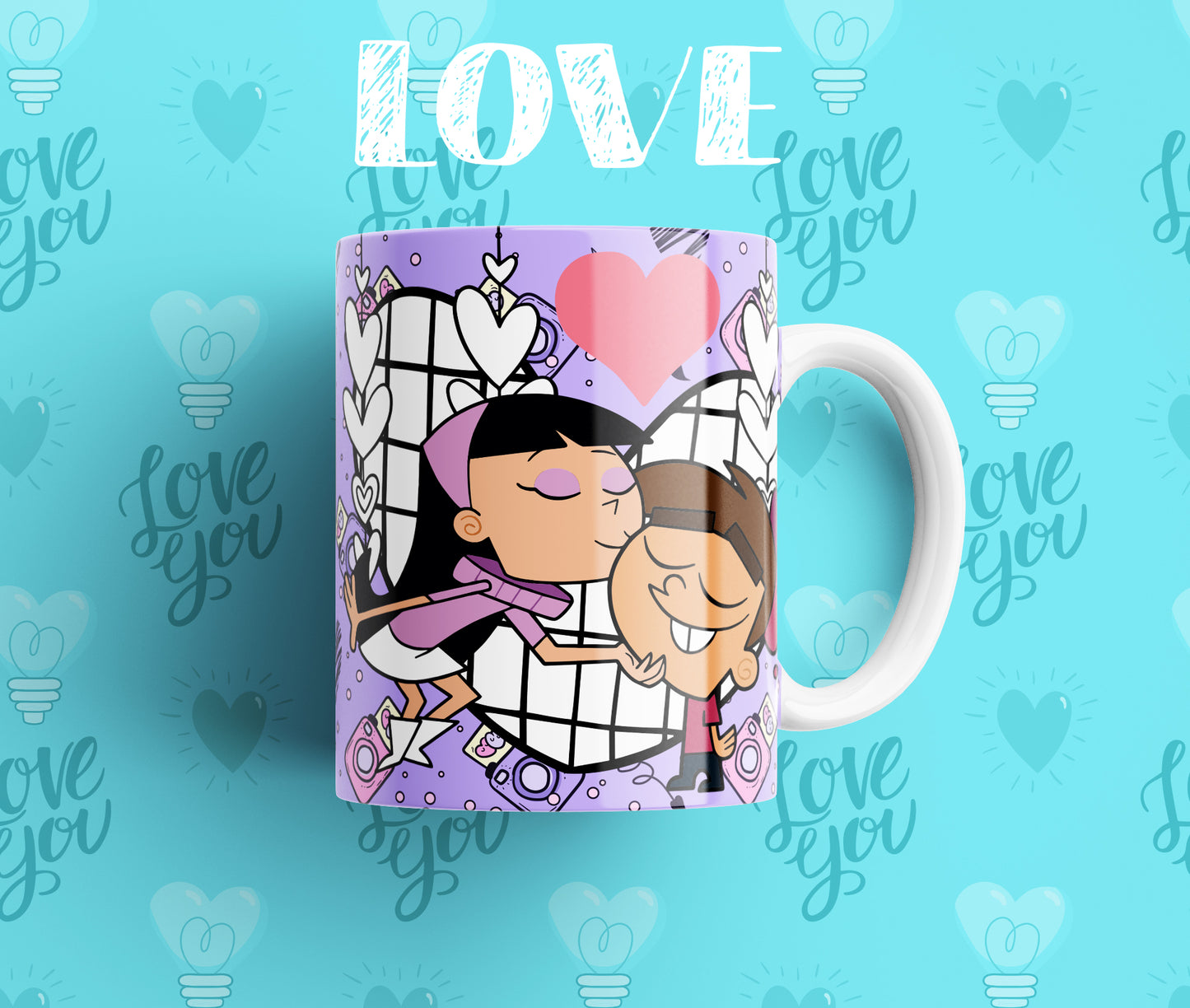 Taza Amor Padrinos Mágicos