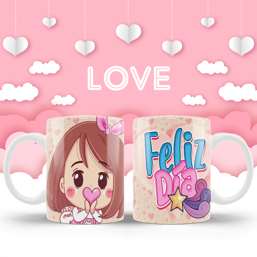 Taza Feliz Día Nena