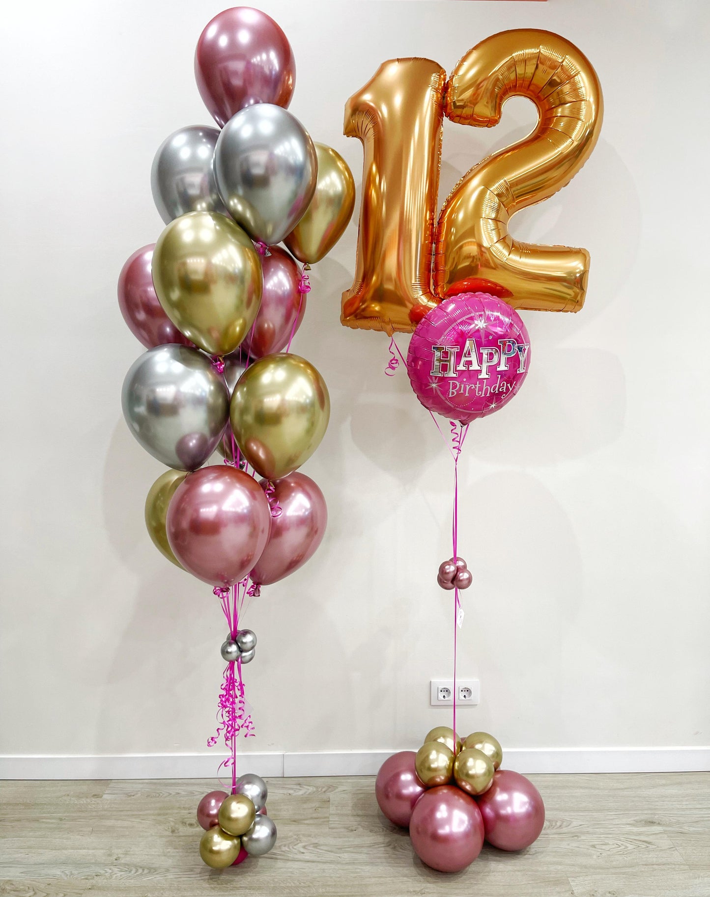 Super Bouquet Happy Birthday Mauve
