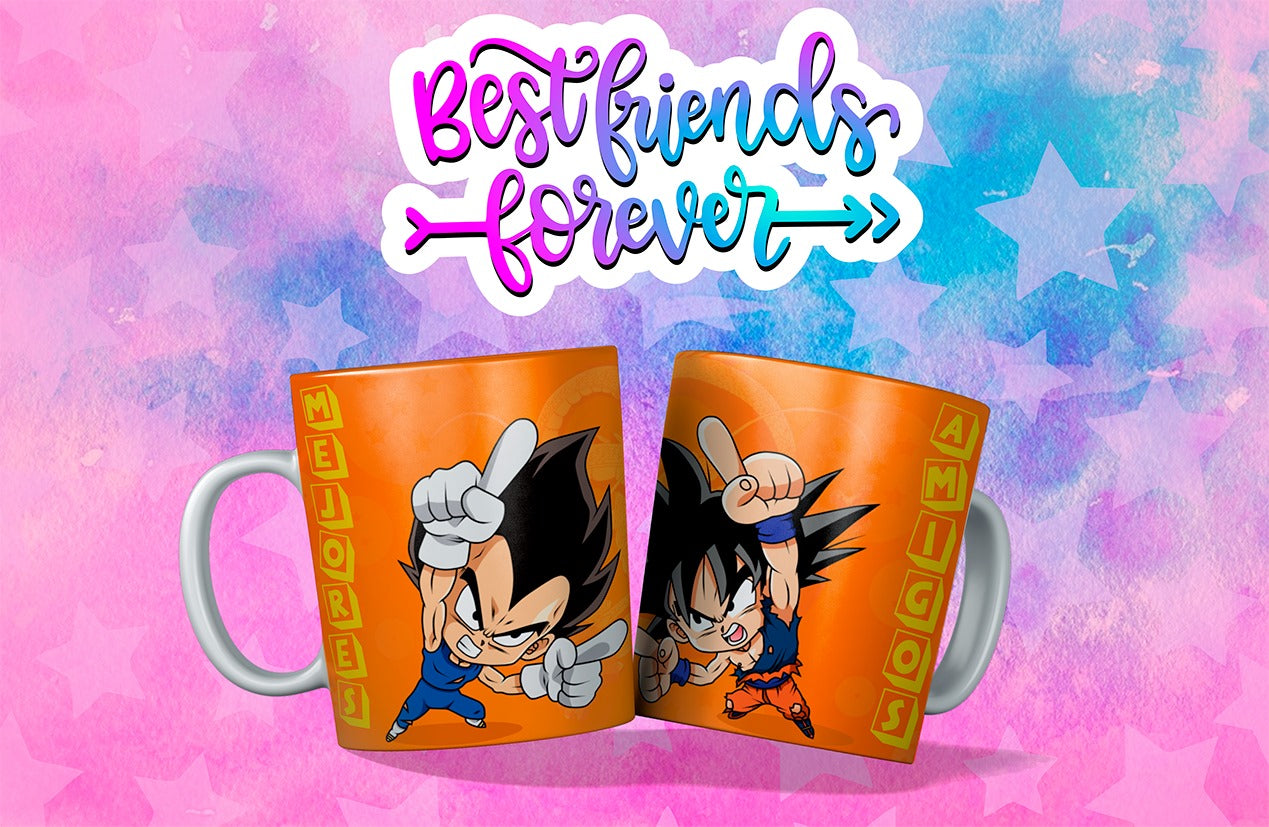 Taza Amistad Goku & Vegeta