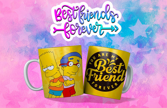 Taza Amistad Los The Simpsons