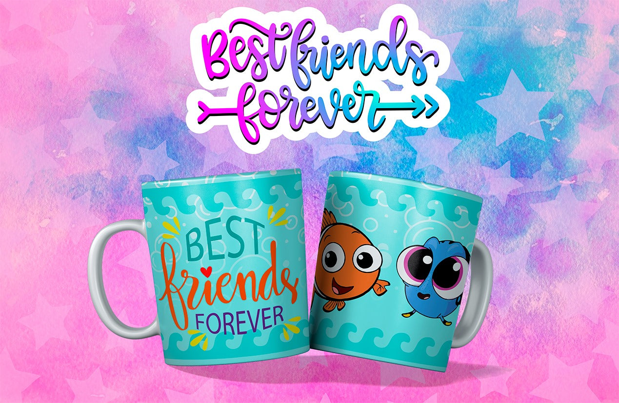 Taza Amistad Nemo & Dory