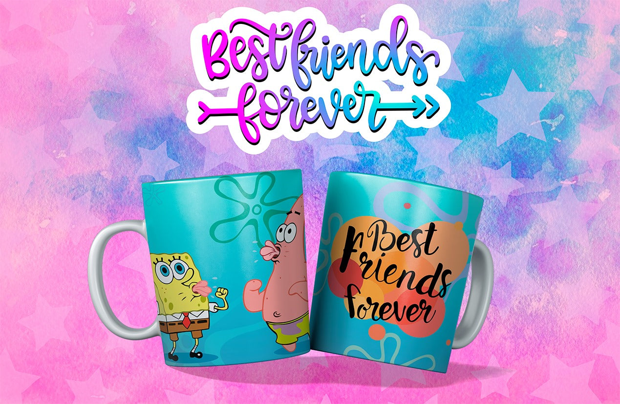 Taza Amistad Bob Esponja