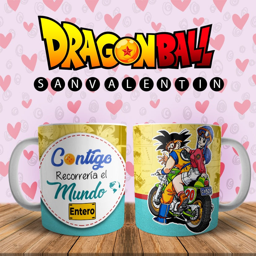 Taza Amor Goku Moto