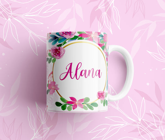 Taza Floral Rose