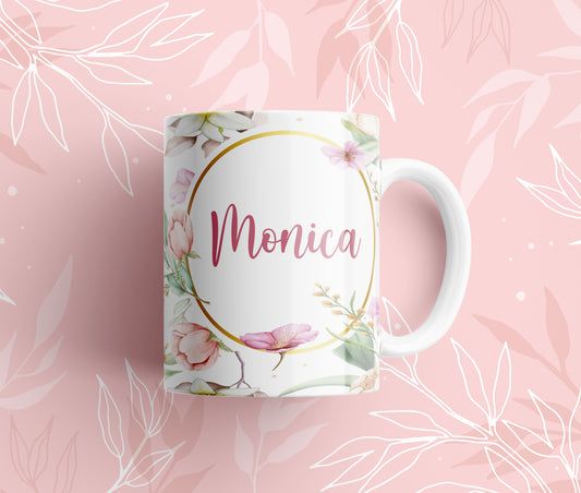 Taza Floral Sutil